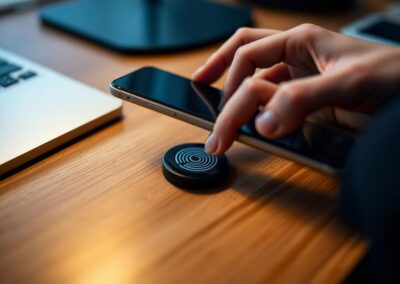 Tap to trigger — phone in action